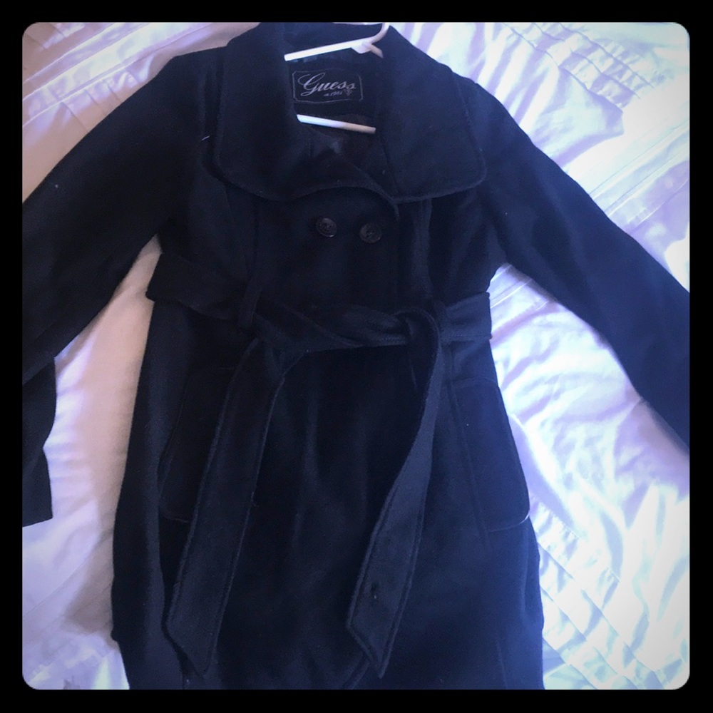 Guess Black Pea coat